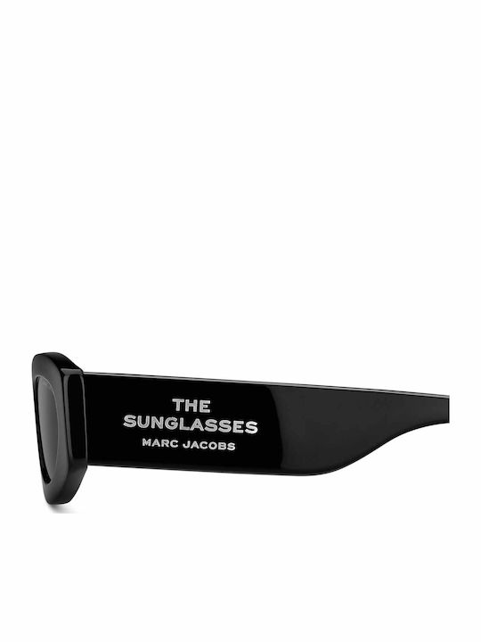 Marc Jacobs Γυναικεία Γυαλιά Ηλίου με Μαύρο Κοκκάλινο Σκελετό και Γκρι Φακό MARC 858/G/S 807/IR