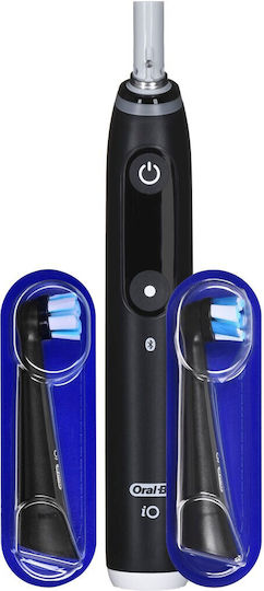 Oral-B iO Series 6N Electric Toothbrush with Timer, Pressure Sensor, and Travel Case Black Lava