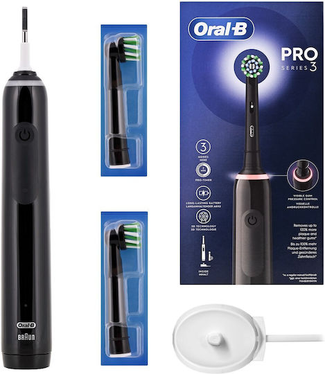 Oral-B Pro 3 3000 Electric Toothbrush with Timer and Pressure Sensor Black Edition