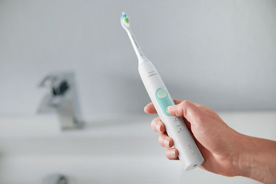 Philips Sonicare Protectiveclean 5100 Electric Toothbrush with Timer, Pressure Sensor, and Travel Case White