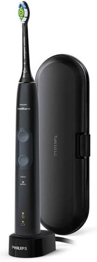Philips Sonicare ProtectiveClean 4500 Електрическа Четка за Зъби с Таймер и Калъф за Пътуване Черен