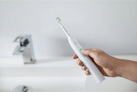 Philips Sonicare Protective Clean 4300 Електрическа Четка за Зъби с Таймер и Калъф за Пътуване Бял