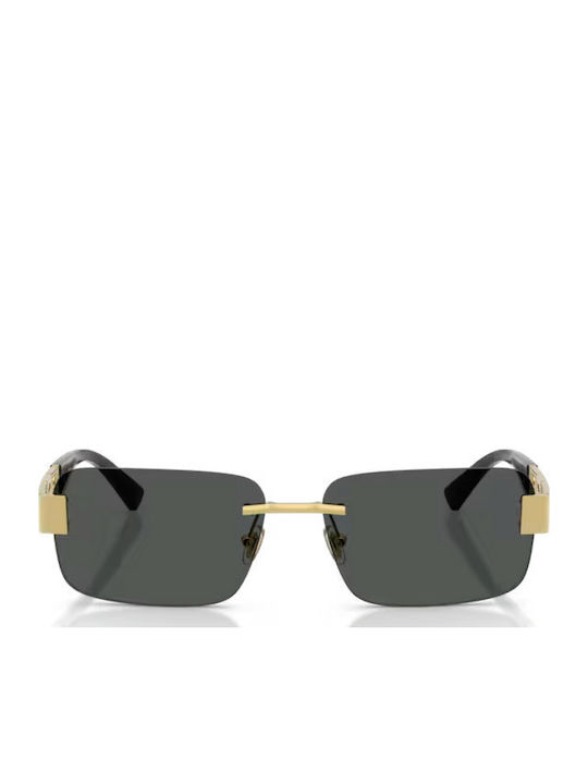 Versace Unisex Γυαλιά Ηλίου με Χρυσό Μεταλλικό Σκελετό και Γκρι Φακό VE2298 100287