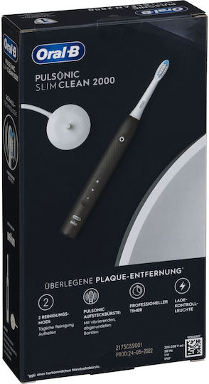 Oral-B Pulsonic Slim Clean 2000 Electric Toothbrush Black