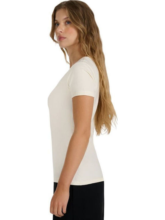 Γυναικείο T-shirt Cream