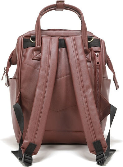 La Millou Diaper Bag Dolce Vita Burgundy 35x28x20cm.
