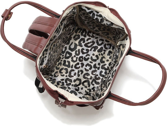 La Millou Diaper Bag Dolce Vita Burgundy 35x28x20cm.