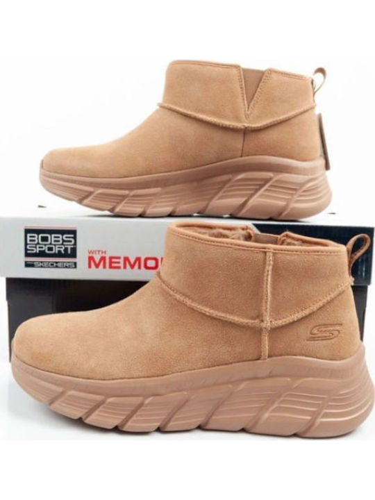 Skechers Дамски Планински Боти Кафяви