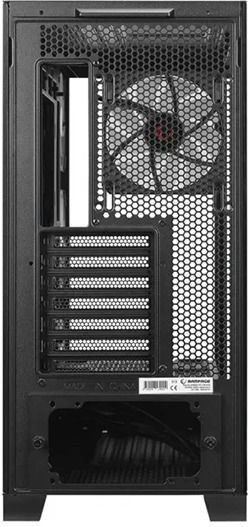 Rampage Hydra V2 Gaming Midi Tower Computer Case with Side Window Black