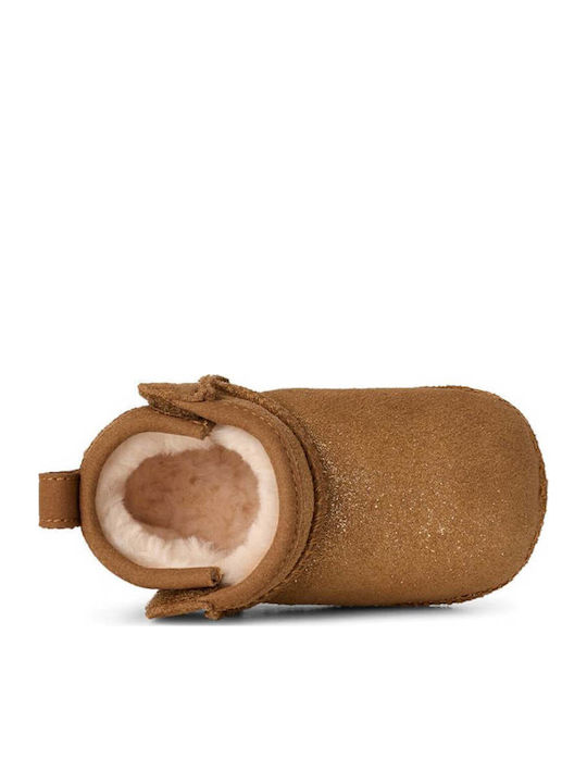 UGG Βρεφικά Μποτάκια Αγκαλιάς Καφέ Classic Ultra Mini Dazzle