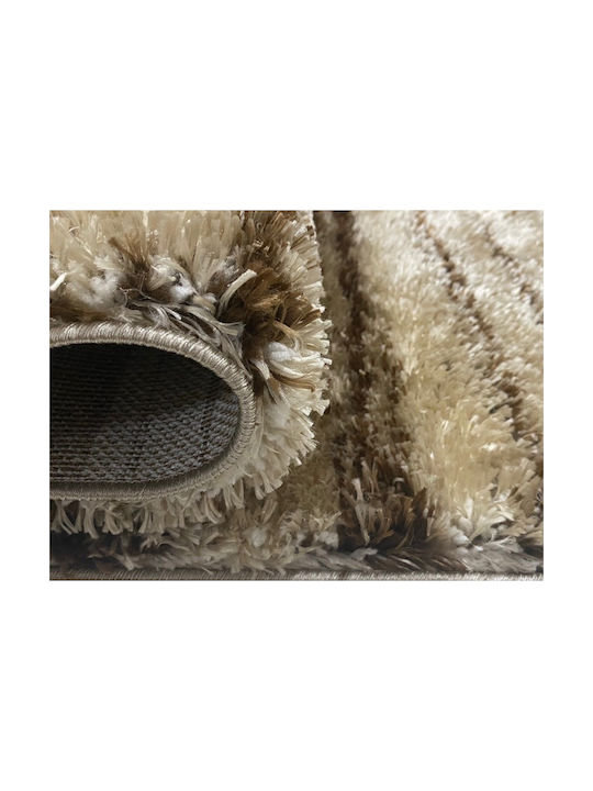 589 Χαλί Ορθογώνιο Shaggy Camel Brown 160x220cm