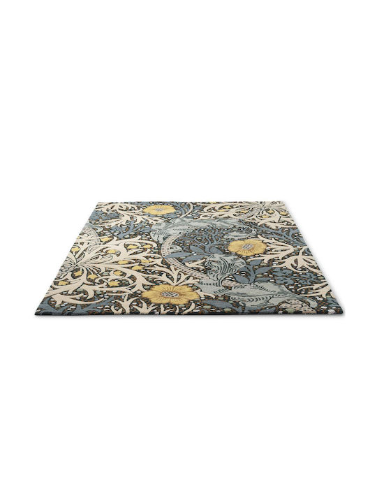 Morris & Co Seaweed Χειροποίητο Χαλί Ορθογώνιο Teal 170x240cm