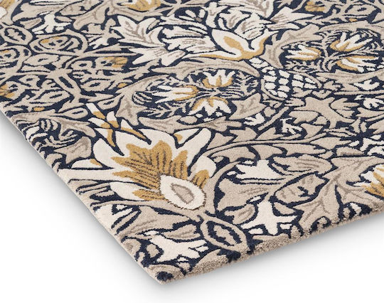 Morris & Co Snakeshead Χειροποίητο Χαλί Ορθογώνιο Indigo 250x350cm