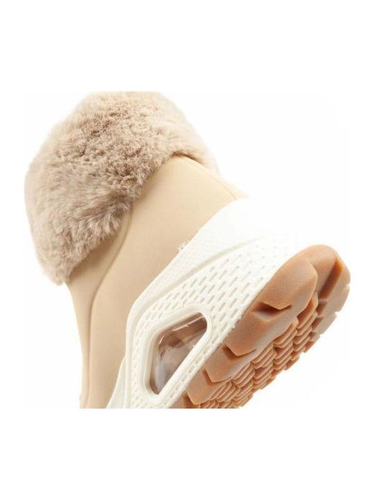 Uno Rugged Women's Ankle Boots Beige