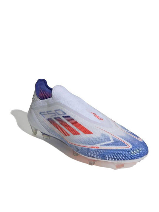 adidas F50 Elite LL Футболни Обувки с Бутони Cloud White / Solar Red / Lucid Blue