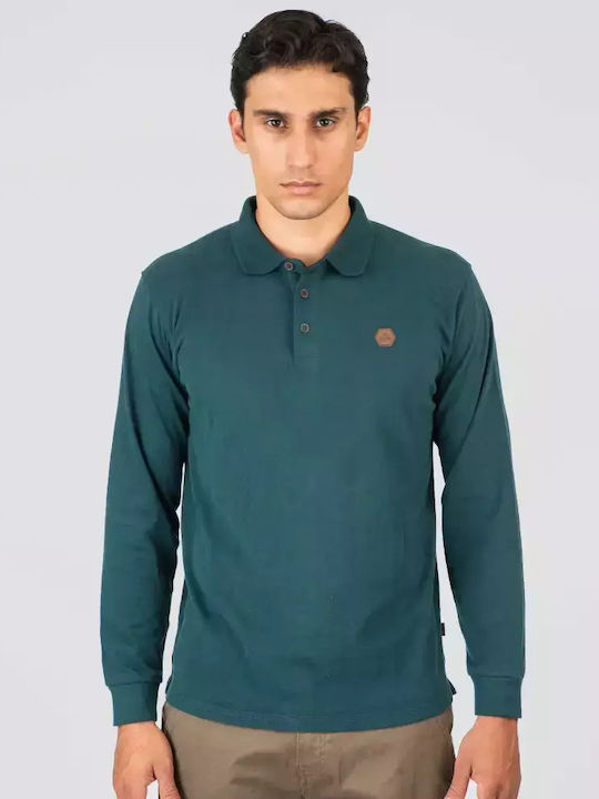 Polo Long Sleeve Blouse Deep Teal