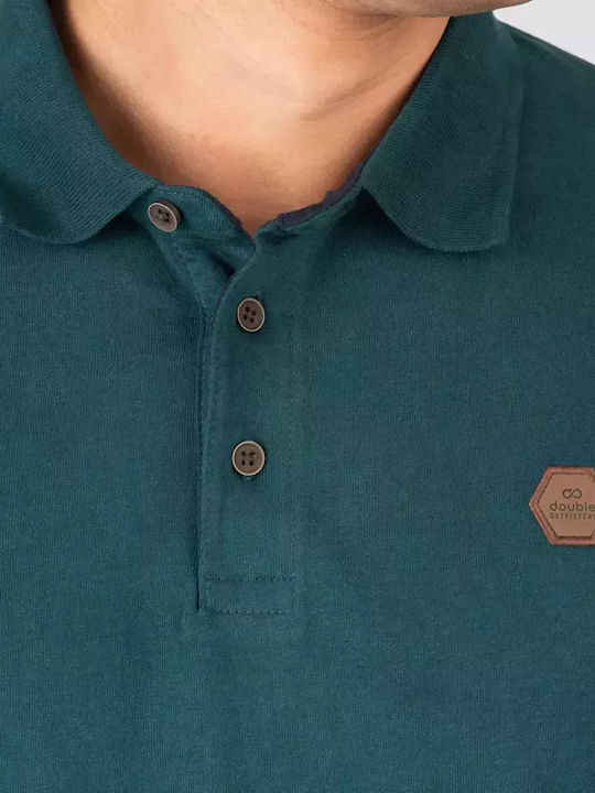 Polo Long Sleeve Blouse Deep Teal