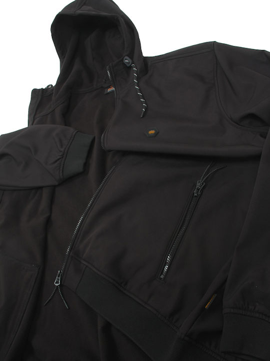 Χειμωνιάτικο Μπουφάν Softshell Αδιάβροχο και Αντιανεμικό Μαύρο