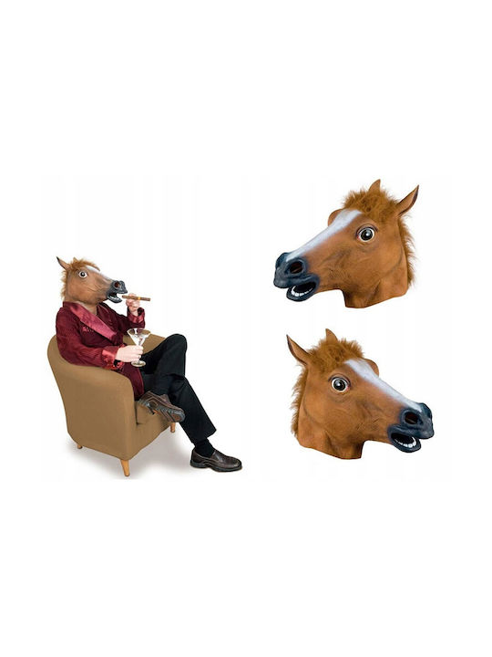 Mască Amuzantă din Latex Zola Design Realist Cap de Cal 42 x 28 x 21 cm
