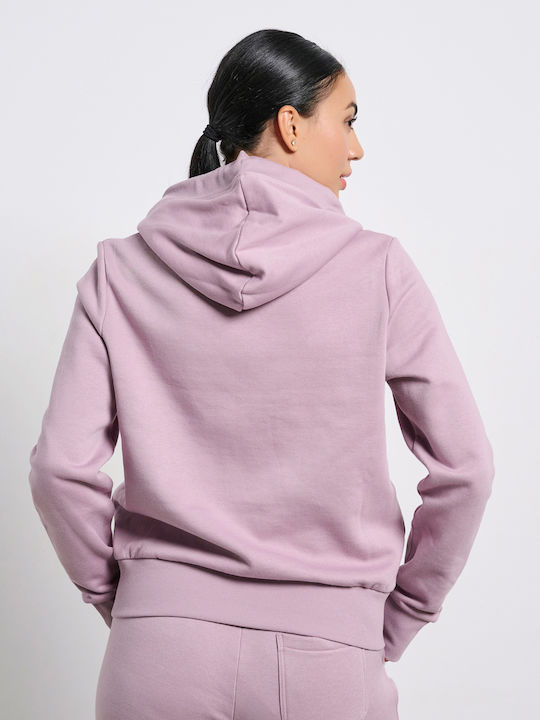 Women's Sweatshirt Jacket Hooded Purple