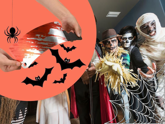 De carnaval Ghirlande Neagră pentru Halloween din Plastic 1buc