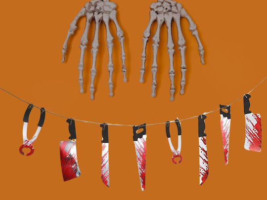 De carnaval Ghirlande Neagră pentru Halloween din Plastic 1buc