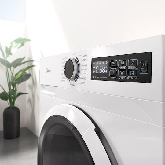 Midea Waschmaschine 10kg 1400 Umdrehungen MF110W100BA10/W-GR