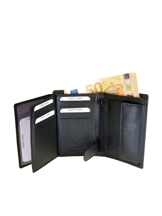 Herren Geldbörse Klassisch mit RFID Schwarz