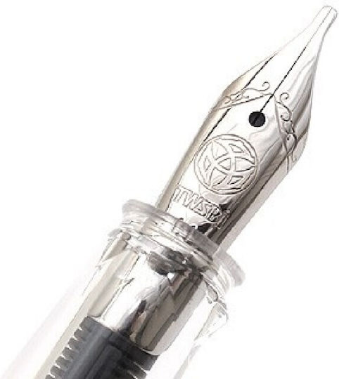 Twsbi Eco Stilou Cu Piston Alb Umplere Pană De Scris 4711467444356 Penite Extra Fine