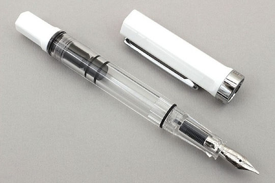 Twsbi Eco Stilou Cu Piston Alb Umplere Pană De Scris 4711467444356 Penite Extra Fine
