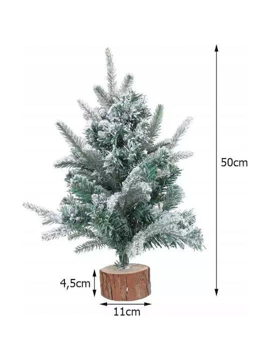 Christmas Decorative Snowy Wood Tree 50cm