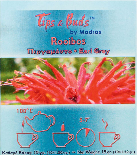 Tips & Buds Rooibos Earl Grey 10 Φακελάκια