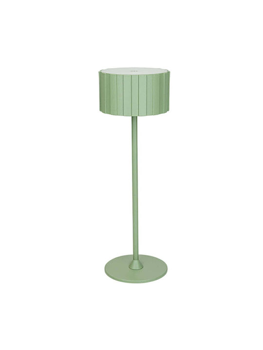Zambelis Lights Table Lamp LED with Green Shade and Base
