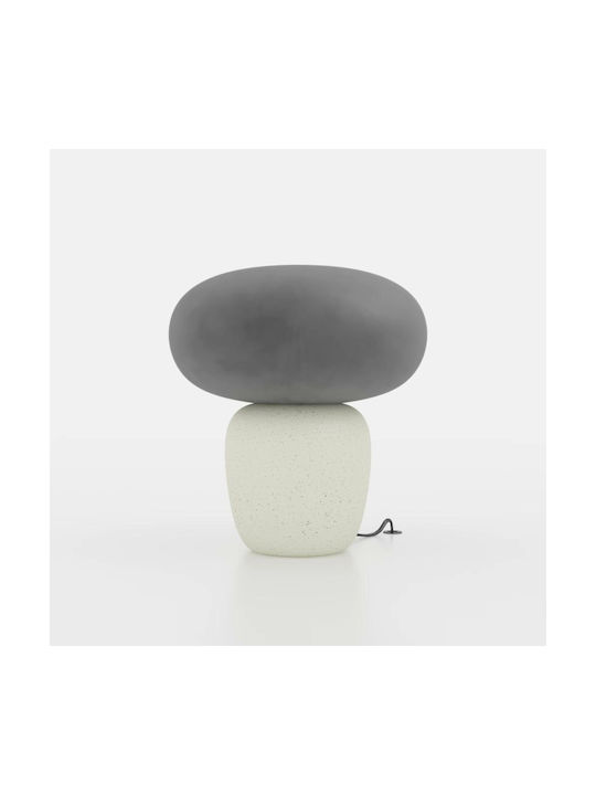 Eglo Cahuama Ceramic Table Lamp for Socket E27 with Black Shade and White Base