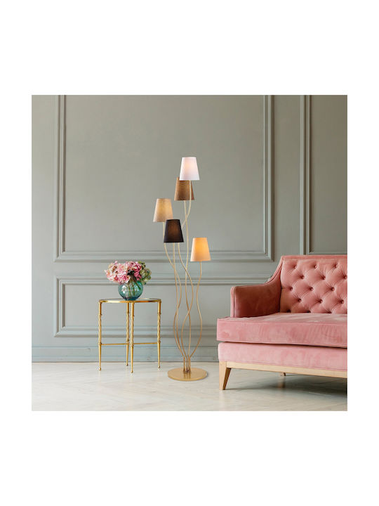 Opviq Bonibon Floor Lamp H160xW44cm. with Socket for Bulb E14 Multicolour