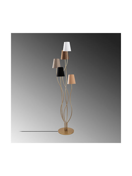 Opviq Bonibon Floor Lamp H160xW44cm. with Socket for Bulb E14 Multicolour