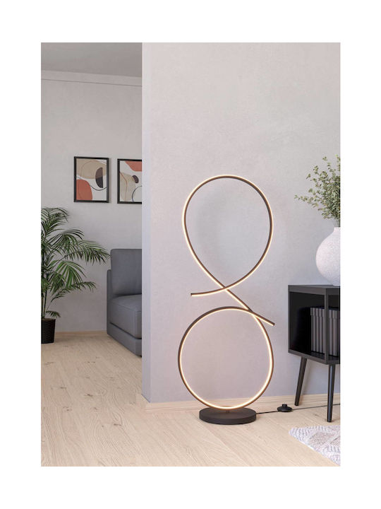 Eglo Serpins LED Φωτιστικό Δαπέδου Υ107xΜ42.5εκ. με Θερμό Λευκό Φως Μαύρο