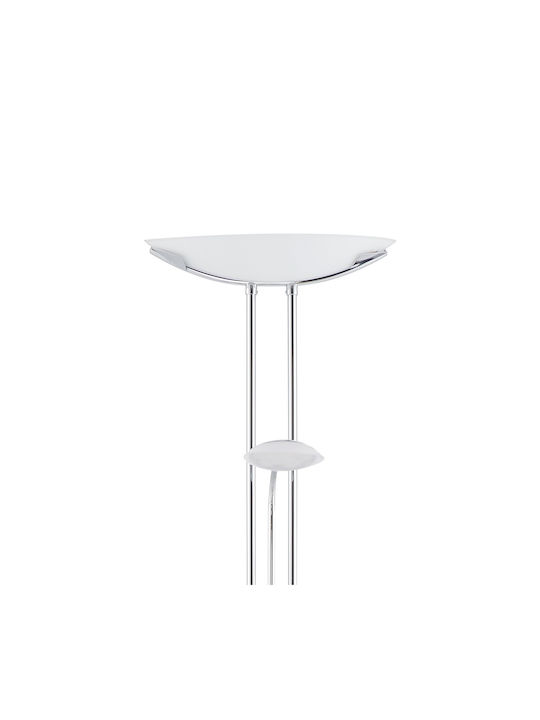 Eglo Baya LED Floor Lamp H180xW25cm. with Warm White Light Silver