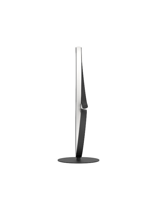 Eglo LED Nightstand Lamp Serpins Curved Decorative Table Lamp Room Decor Living Room Nightstand Light Made of Metal in Black Plastic in White Warm White Height 40.5 cm