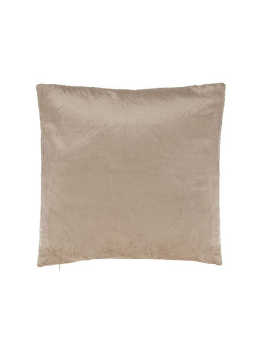 Sofa-Kissen aus Samt Taupe 45x45cm