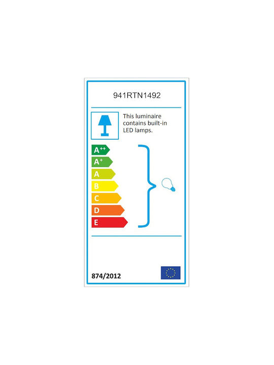 Opviq Lumină de Perete cu LED Integrat și Lumină Alb Cald Bronz 35x25x21cm