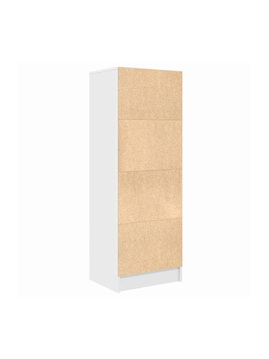 White Bookcase 45.5x34x127 cm