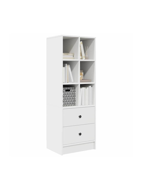 White Bookcase 45.5x34x127 cm