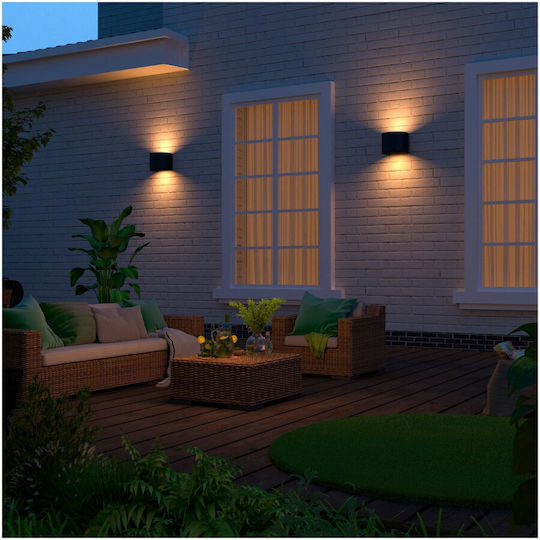 Calex Lumină de exterior montată pe perete LED IP54 7W cu Alb Cald Lumină