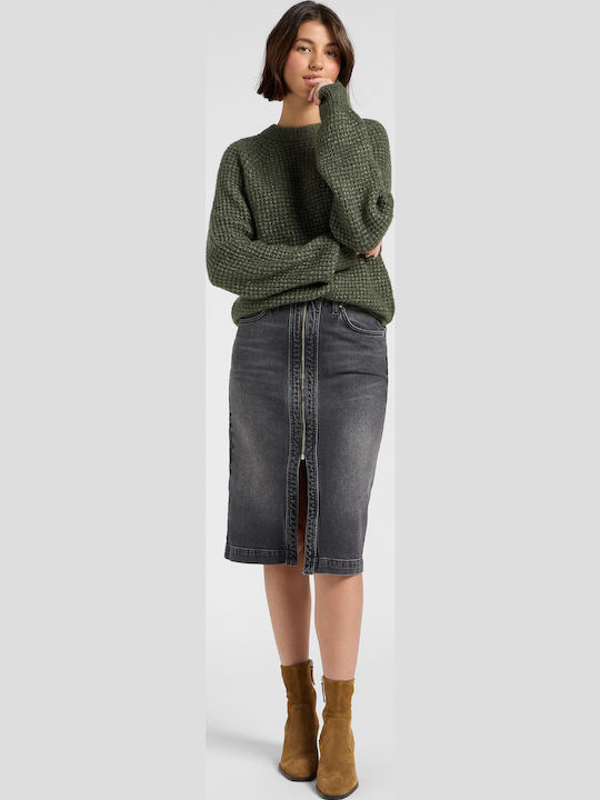 Damen Pullover Olive Gray, Khaki