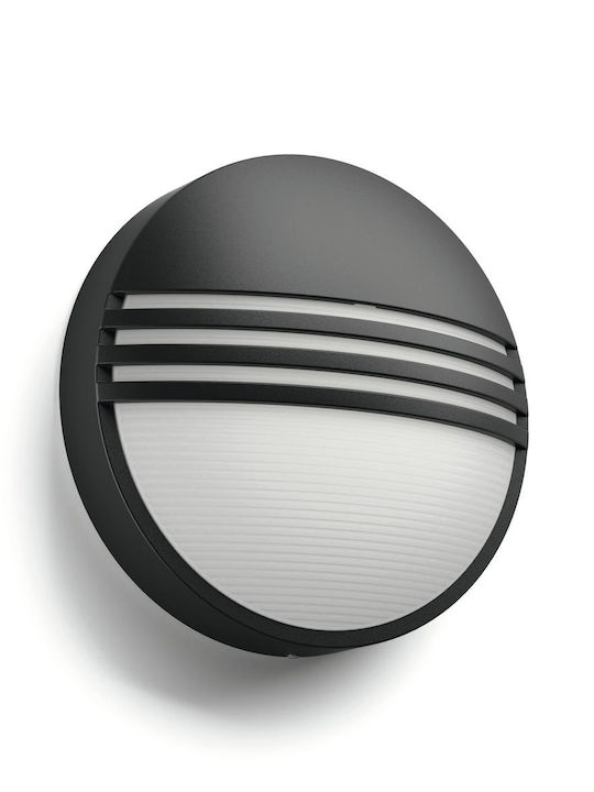 Philips Wall-Mounted Bulkhead Outdoor LED IP44 6W with Warm White Light
