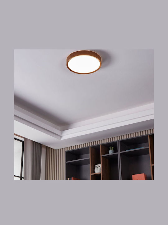Eglo Στρογγυλό Εξωτερικό LED Panel 16.8W με Θερμό Λευκό Φως 3000K 34εκ.