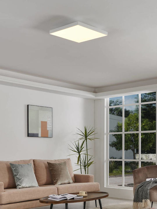 Eglo Turcona Square Recessed LED Panel 22.8W with Warm White Light 2700K 45x45cm