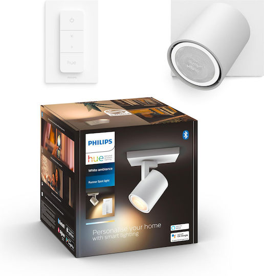 Philips Μονό LED Σποτ σε Λευκό Χρώμα