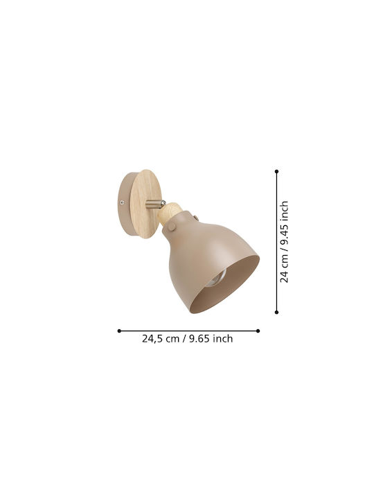 Eglo Einzel Spot mit Fassung E27 in Beige Farbe
